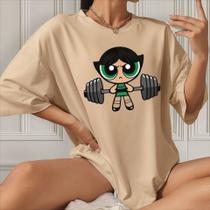 Camiseta Feminina Blusão T-shirt Camisetão Gym Academia Top Envio Rapido