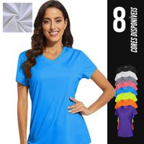 Camiseta feminina Blusinha DRY FIT Tecido Furadinho Academia Corrida Yoga 616 - Iron