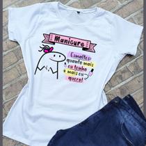 Camiseta feminina blusinha t-shirt Manicure Flork