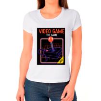Camiseta Feminina Branca Atari Jogos Games 03 - DESIGN CAMISETAS