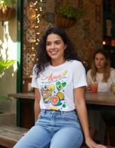 Camiseta Feminina Branca Brasil Core Caipirinha Algodão Tamanho:ÚnicoCor:Branco Camiseta Feminina Branca Brasil Core Caipirinha Algodão Tamanho:ÚnicoCor:Branco