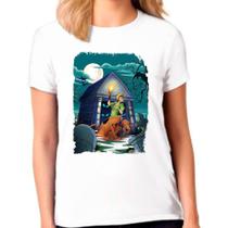 Camiseta Feminina Branca Desenho Scooby Doo 03