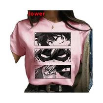 Camiseta Feminina Branca My Hero Academia Bakugou Harajuku Kawaii Top De Verão Com Estampa Para