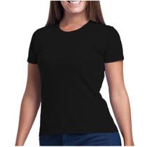 Camiseta Feminina Branca Preta Lisa Malha Fria Poliviscose PV Camiseta Feminina Branca Preta Lisa Malha Fria Poliviscose PV