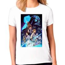 Camiseta Feminina Branca Star Wars 06