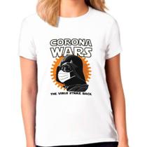 Camiseta Feminina Branca Star Wars Darth Vader 13