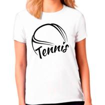 Camiseta Feminina Branca Tennis Esporte 03