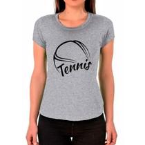 Camiseta Feminina Branca Tennis Esporte 03