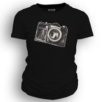 Camiseta feminina - Câmera Fotográfica