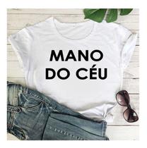 Camiseta Feminina Camisa Branca Casual Mulher Frases Moda