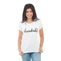 Camiseta Feminina Casual Unbreakable