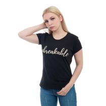 Camiseta Feminina Casual Unbreakable