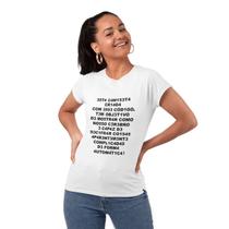 Camiseta Feminina Cérebro Automático Manga Curta