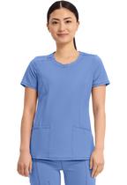 Camiseta feminina Cherokee Infinity com gola redonda e 3 bolsos Camiseta feminina Cherokee Infinity com gola redonda e 3 bolsos