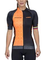 Camiseta Feminina Ciclismo Supreme Cartagena Laranja Woom