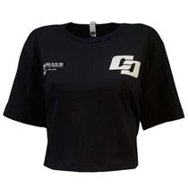 Camiseta Feminina Colcci Cropped Com Estampa Nas Costas