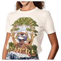 Camiseta Feminina Colcci Estampada In To The Nature Camiseta Feminina Colcci Estampada In To The Nature