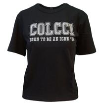Camiseta Feminina Colcci Manga Curta Com Estampa Camiseta Feminina Colcci Manga Curta Com Estampa
