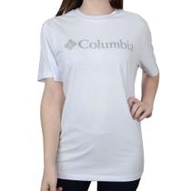 Camiseta Feminina Columbia Branded Foil Branco - 321006 Camiseta Feminina Columbia Branded Foil Branco - 321006
