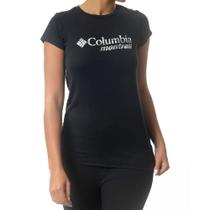 Camiseta Feminina Columbia MC Neblina Montrail Preta - 32045 Camiseta Feminina Columbia MC Neblina Montrail Preta - 32045
