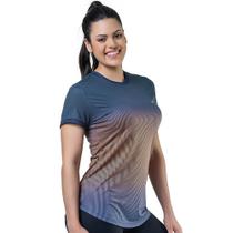 Camiseta Feminina Com Cores Em Degradê Elite