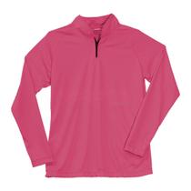 Camiseta feminina com proteção u.v de manga longa com zíper