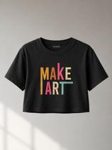 Camiseta feminina Cropped Dzarm Camiseta feminina Cropped Dzarm