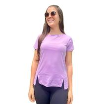 Camiseta Feminina Dalila Manga Curta Gola Redonda Proteção UV50+ Camiseta Fitness Academia