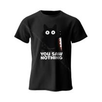 Camiseta Feminina De Algodão Com Estampa De Gato Engraçado, Gola Redonda, Manga Curta, Unissex,
