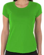 Camiseta Feminina de Algodão Premium Verde Limão - Conforto e Estilo Camiseta Feminina de Algodão Premium Verde Limão - Conforto e Estilo