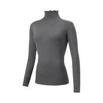 Camiseta Feminina De Gola Alta Quente Para Outono/Inverno, Elegante, Versátil E Confortável Com