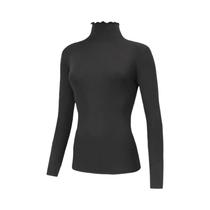 Camiseta Feminina De Gola Alta Quente Para Outono/Inverno, Elegante, Versátil E Confortável Com