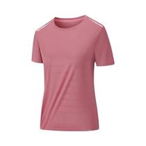 Camiseta Feminina De Malha Refletiva Para Corrida E Fitness, Tamanho EUA/UE, Cor Sólida, Respirável,