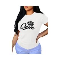 Camiseta Feminina De Manga Curta Com Estampa De Letras E Gola Redonda, Roupa Casual De Primavera E