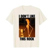 Camiseta Feminina De Manga Curta Com Estampa Gráfica Marcus the Worm I Don't like This Rock Y2K