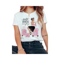 Camiseta Feminina De Manga Curta Com Tema De Viagem, Gola Redonda, Estampa De Menina Com Mala, Top Camiseta Feminina De Manga Curta Com Tema De Viagem, Gola Redonda, Estampa De Menina Com Mala, Top