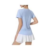Camiseta Feminina De Manga Curta Para Fitness, Com Tecido De Malha Respirável, De Secagem Rápida, Camiseta Feminina De Manga Curta Para Fitness, Com Tecido De Malha Respirável, De Secagem Rápida,