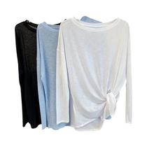 Camiseta Feminina De Manga Longa Respirável E De Secagem Rápida Para Yoga, Ajuste Solto, Ideal Para Camiseta Feminina De Manga Longa Respirável E De Secagem Rápida Para Yoga, Ajuste Solto, Ideal Para