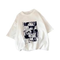 Camiseta Feminina De Verão Com Estampa My Hero Academia Shoto Todoroki, Estilo Harajuku Anime