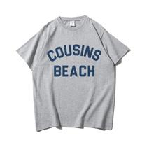 Camiseta Feminina De Verão Com Gola Redonda, Camiseta Gráfica Cousins Beach, Presente Para Fãs Camiseta Feminina De Verão Com Gola Redonda, Camiseta Gráfica Cousins Beach, Presente Para Fãs