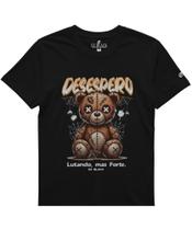 Camiseta Feminina Desespero Algodão Premium Preta Camiseta Feminina Desespero Algodão Premium Preta