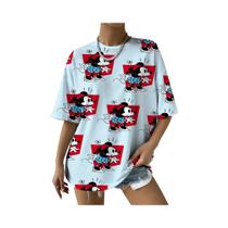 Camiseta Feminina Disney Mickey Minnie Mouse Com Estampa De Amor, Moda Verão Y2K, Casual Camiseta Feminina Disney Mickey Minnie Mouse Com Estampa De Amor, Moda Verão Y2K, Casual