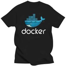 Camiseta Feminina Docker, Linux, Javascript - Presente Criativo para Programadores