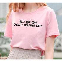 Camiseta Feminina Don't Wanna Cry Seventeen Kpop - Baby Look