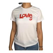 Camiseta Feminina Dry Fit Manga Curta Estampa Nayre Modas BRANCO M