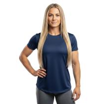 Camiseta Feminina Dry Fit UV Slim Fit Academia Treino Fitness Esporte