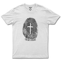 Camiseta Feminina E masculina Em Algodão Religiosa Identidade De Cristo