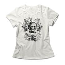 Camiseta Feminina Edgar Allan Poe Camiseta Feminina Edgar Allan Poe