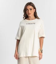 Camiseta Feminina Endless Bege Camiseta Feminina Endless Bege
