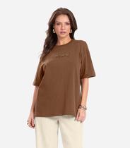 Camiseta Feminina Endless Marrom Camiseta Feminina Endless Marrom